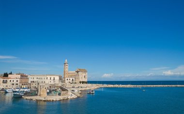 trani panoramik manzaralı. Puglia. İtalya.