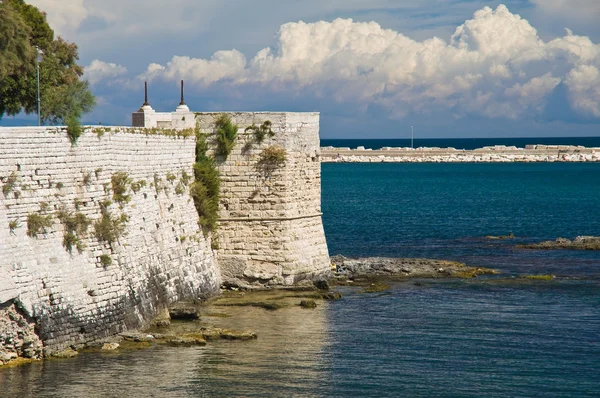 Panoramablick auf trani. Apulien. Italien. — Stockfoto