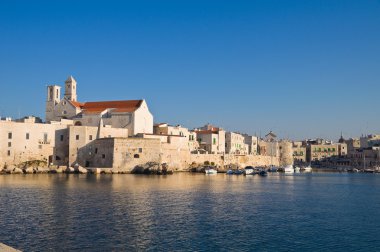 giovinazzo panoramik manzaralı. Puglia. İtalya.