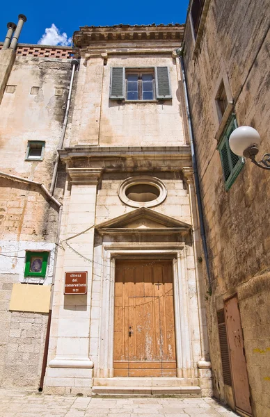 Iglesia del Conservatorio. Minervino Murge. Puglia. Italia . — Foto de Stock