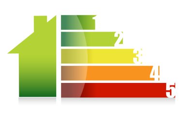 ev pazarı ve renkli grafik illüstrasyon