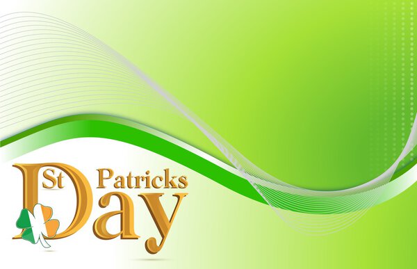 Santo Patricks giorno sfondo verde — Foto Stock