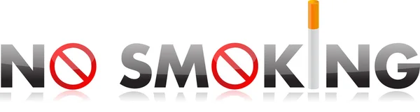 No smoking text illustration design — Stock Photo, Image