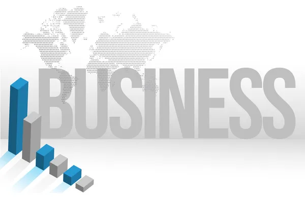 Business map chart background illustration — Stock Photo, Image
