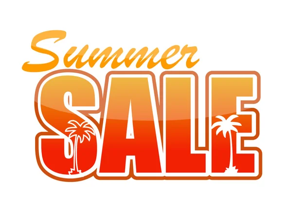 Summer sale orange sign illustration design — Stock Photo, Image