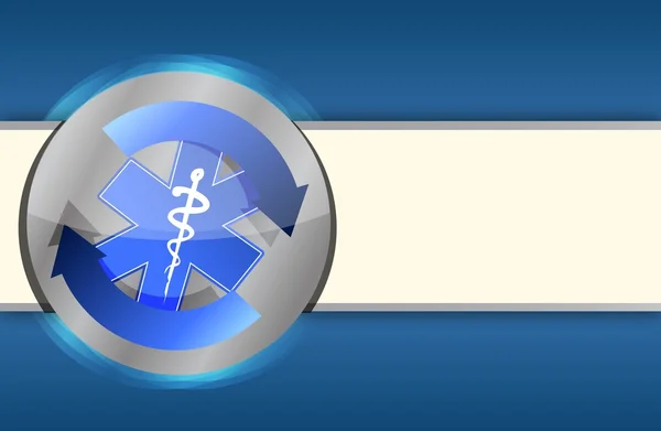 Medische gezondheid blauwe zakelijke achtergrond — Stockfoto