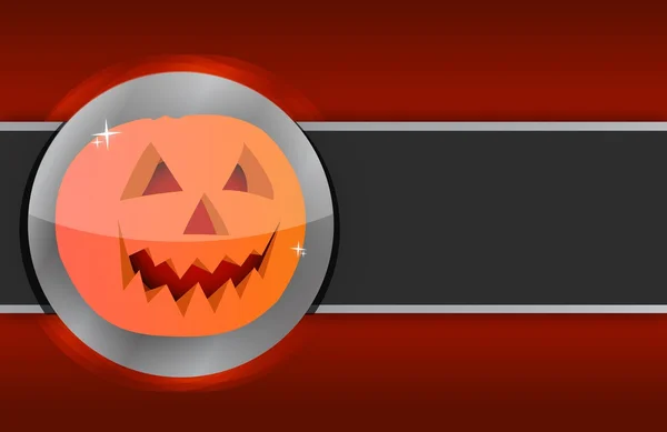 Glücklich Halloween-Kürbis-Karte Illustration Design — Stockfoto