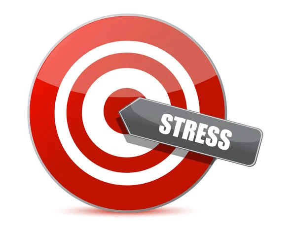 Target stress bulls eye illustration design — Stock Photo, Image