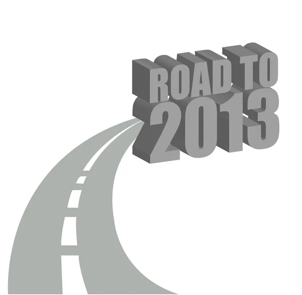 Road to 2013 illustration design — Stock Photo, Image