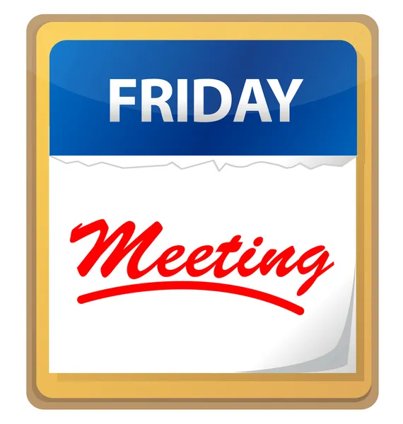 Calendar meeting illustration design — Stock Photo, Image