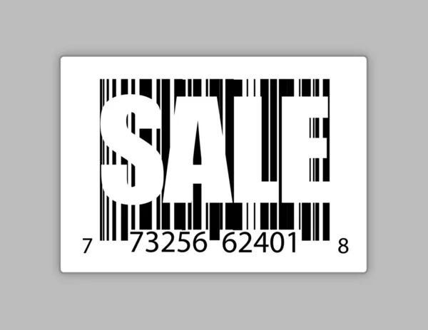 Barcode met het woord sale — Stockfoto