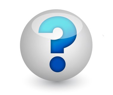 içinde bir soru işareti ile Küre