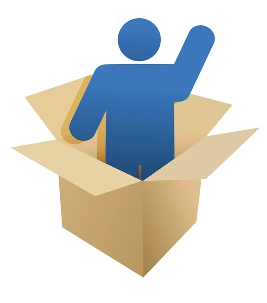 Box and icon illustration design — Stock Photo, Image