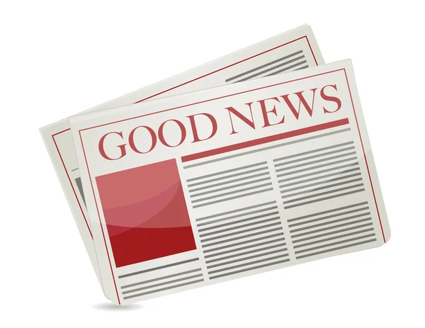 Good news newspaper illustration design — Stock Photo, Image