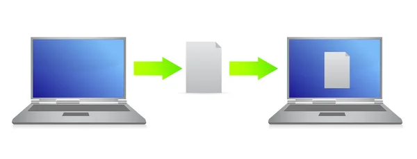 Dosya aktarımı illüstrasyon tasarımı — Stok fotoğraf