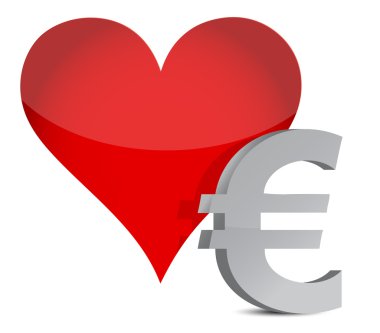 Avrupa kalp illüstrasyon tasarımı