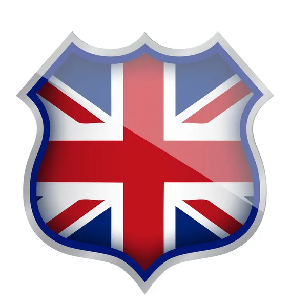 Großbritannien england schild illustration design — Stockfoto