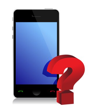 telefon ve soru işareti