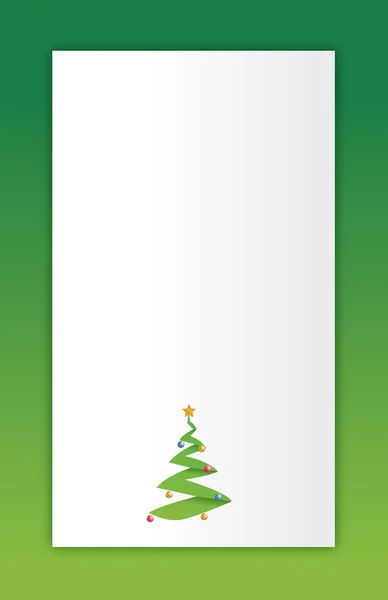 Gröna merry christmas tree — Stockfoto