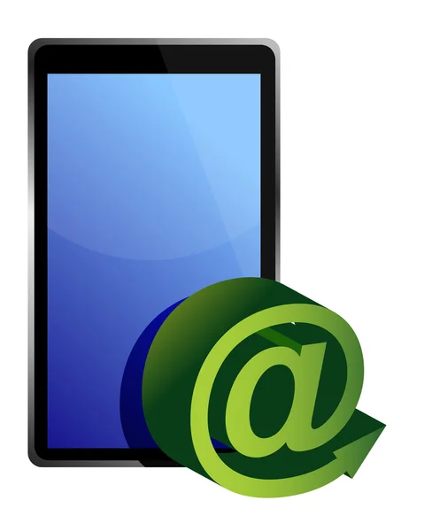 Tablet PC mail — Stockfoto