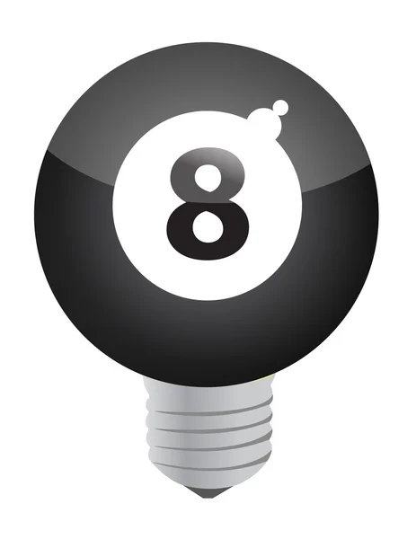 Lucky idea concept eight ball — Stock Photo, Image