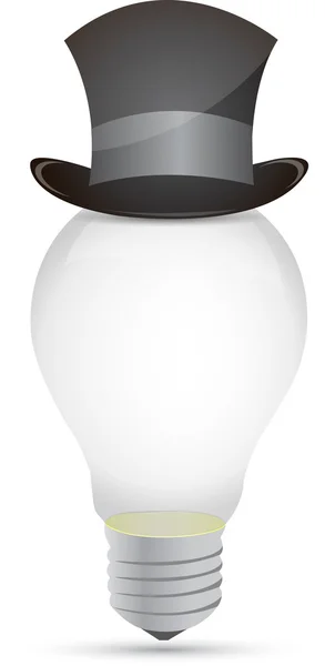 Шляпа-лампочка — стоковое фото