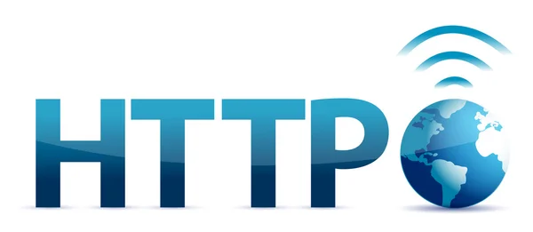 Http and globe — Stock Photo, Image