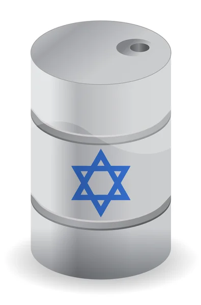 Israel oil barrel — Stock Photo, Image