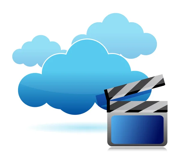 Mediaopslag cloud computing — Stockfoto