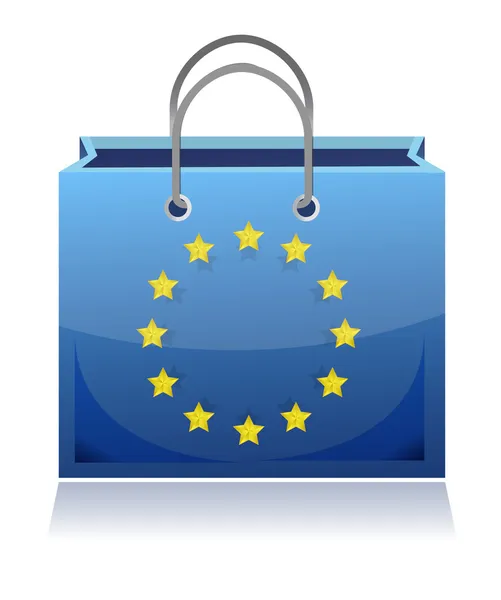 Geantă de cumpărături europeană — Fotografie, imagine de stoc