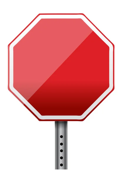 Empty stop sign — Stock Photo, Image