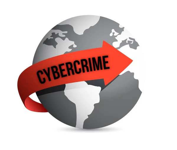 Cybercrime globe — Stock Photo, Image