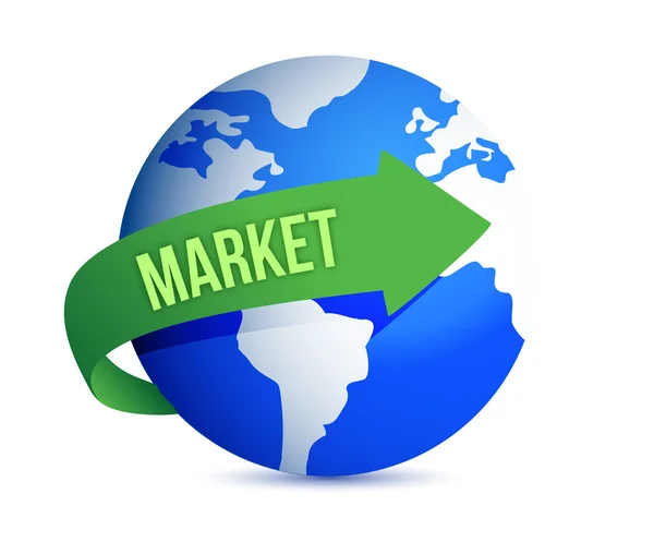 Mercato globale — Foto Stock