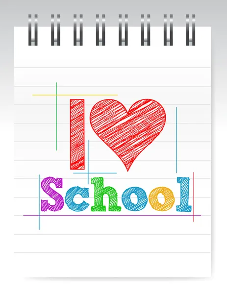 I love school sign — Stock Photo, Image