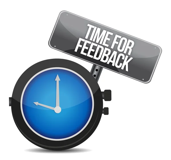Tempo per il feedback — Foto Stock