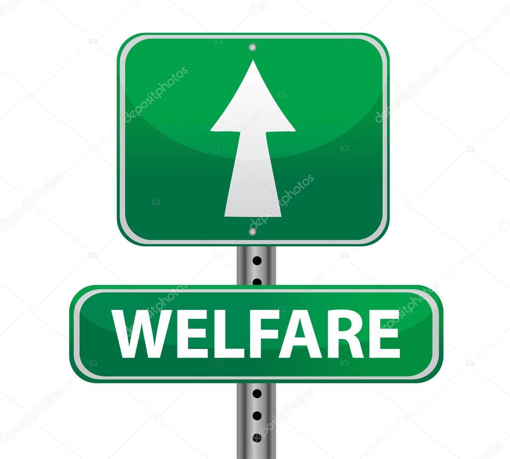 welfare green sign