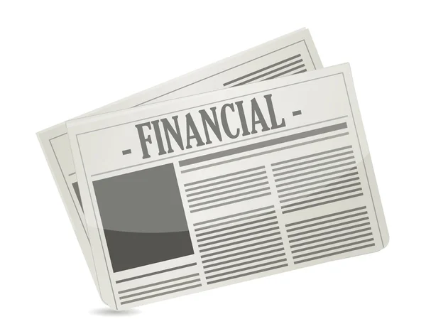 Financial newspaper — Stock Photo, Image