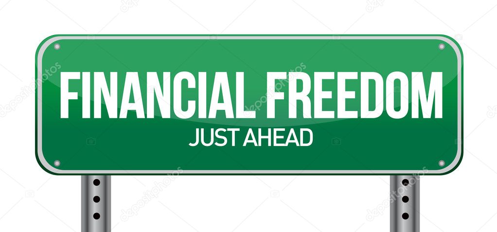 financial freedom street sign