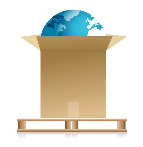 Shipping earth concept — Stock Photo, Image