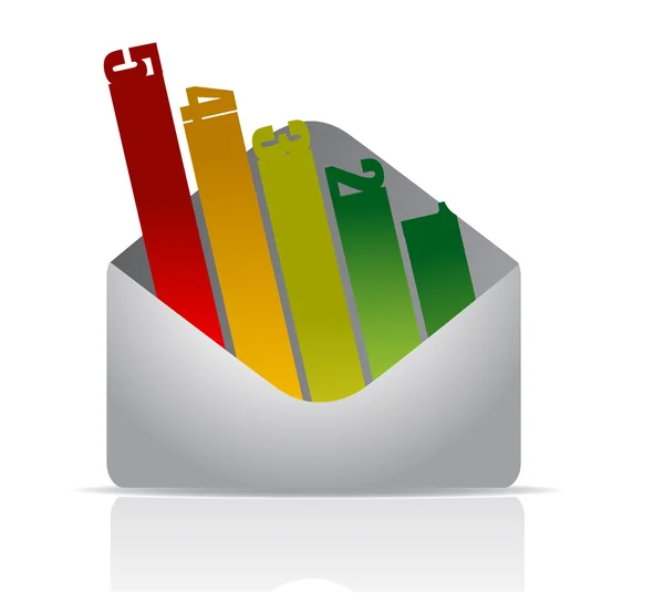 Número de sobre gráfico —  Fotos de Stock