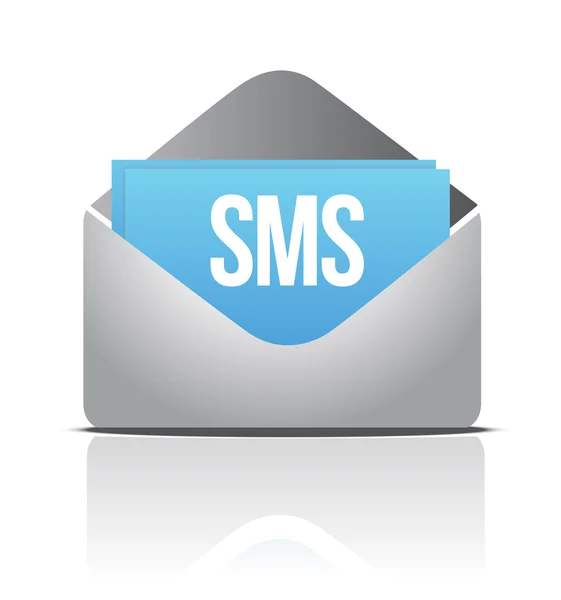 Sms messaggio busta — Foto Stock