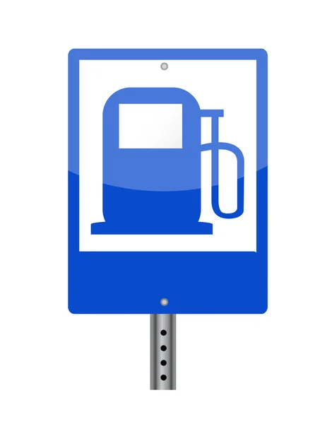 Gasstraßenschild — Stockfoto