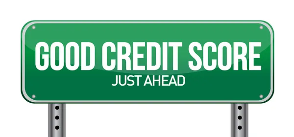 Goede credit scores alleen vooruit — Stockfoto