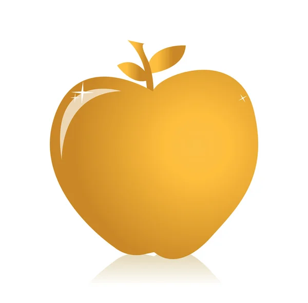 Golden apple — Stock Photo, Image