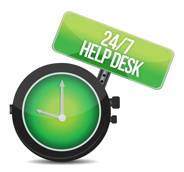 Help desk 24 - 7 — Stock Photo, Image