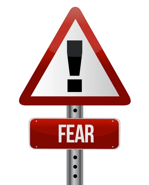 Знак з концепцією страху — стокове фото