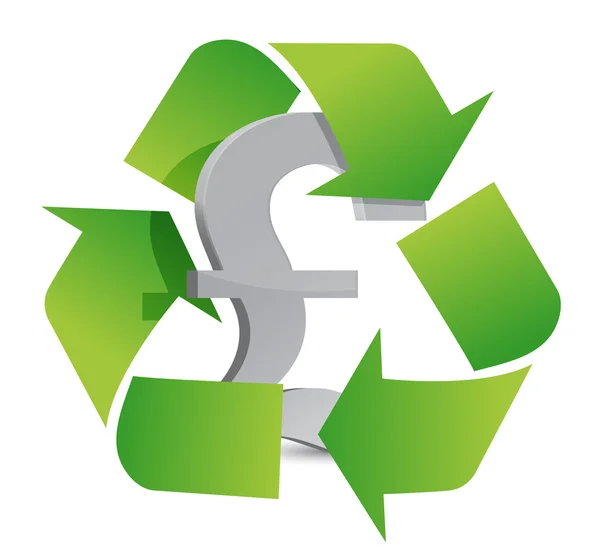 Libra reciclar — Fotografia de Stock