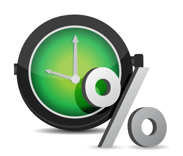 Watch percentage — Stock Photo, Image