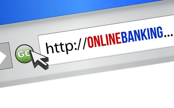 Online banking concept — Stock Photo, Image