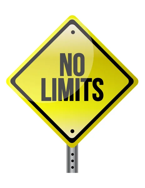 No limit sign concept — Stock Photo, Image